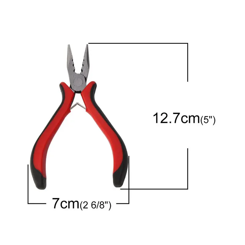 Doreen Box 3 канавки плоскогубцы сплав на железной основе красный бисер ручной