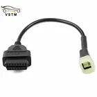 К мотоциклетным велосипедам ECU 6pin CableOBD2 16pin конвертирует 6-контактный шнур для K-t-M 6-контактный к Obd 16-контактный адаптер для программного обеспечения TuneECU