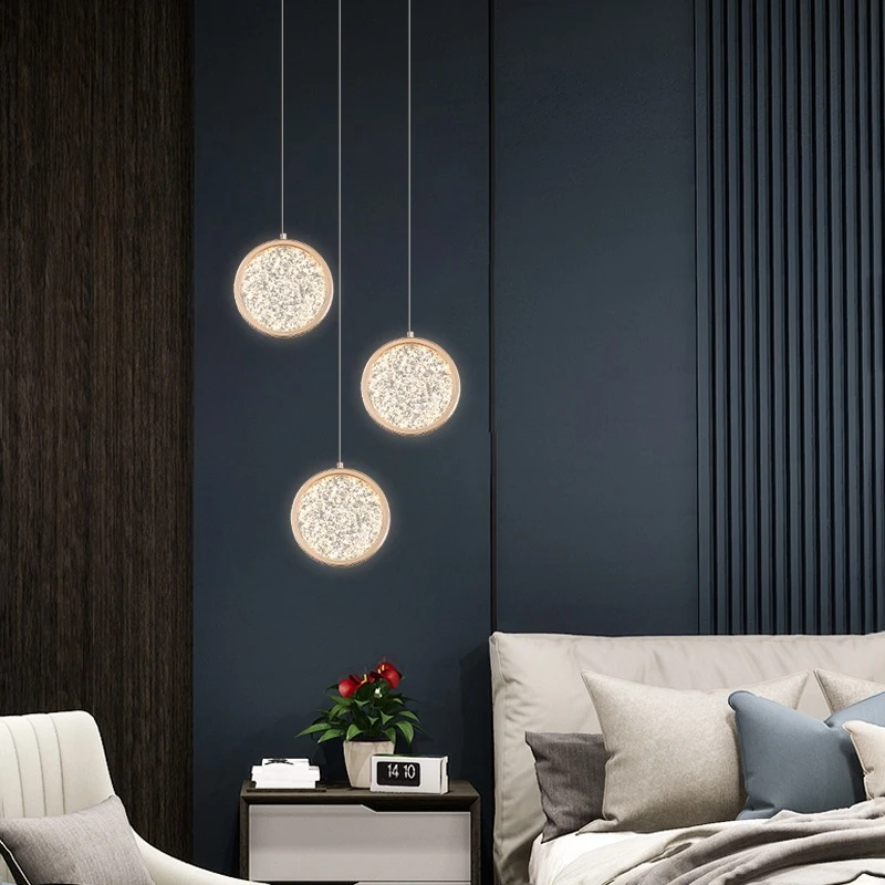 

Скандинавский дизайн, прикроватная люстра для спальни, современный минималистичный столб для гостиной, столовой, фоновая настенная барная ...