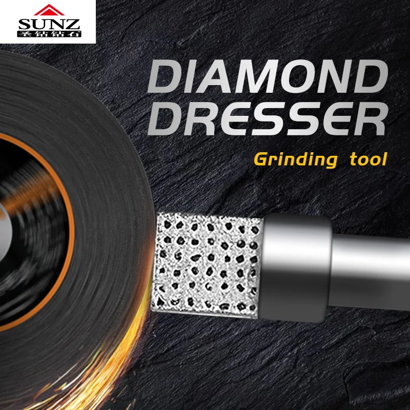 Natural diamond dresser grinding wheel grinder handle use of grinding wheel repair tools Repairing abrasive tools images - 6