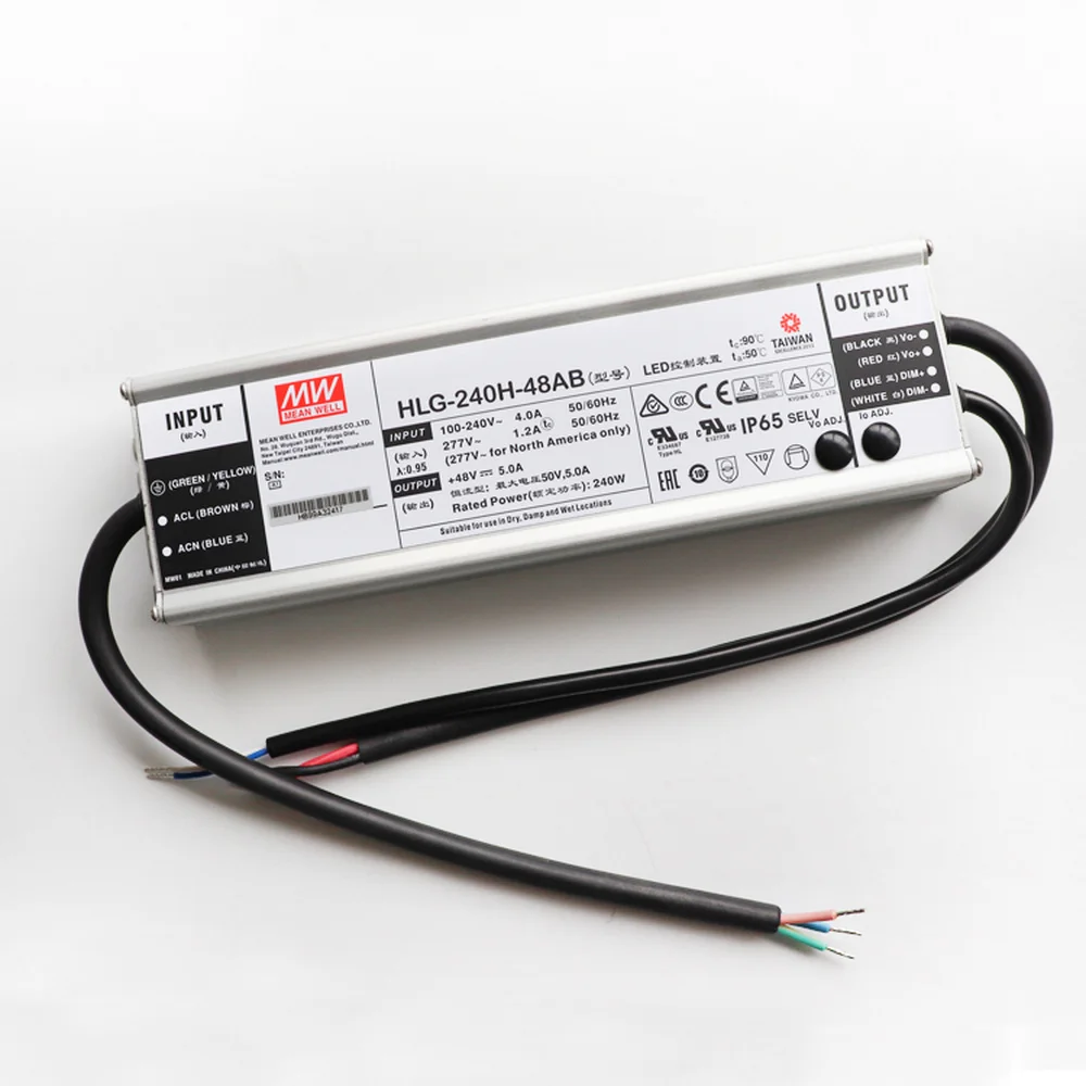 Электропитанием HLG 240H 48B/AB 240W 48V водонепроницаемый комплект из 2 предметов одежды: