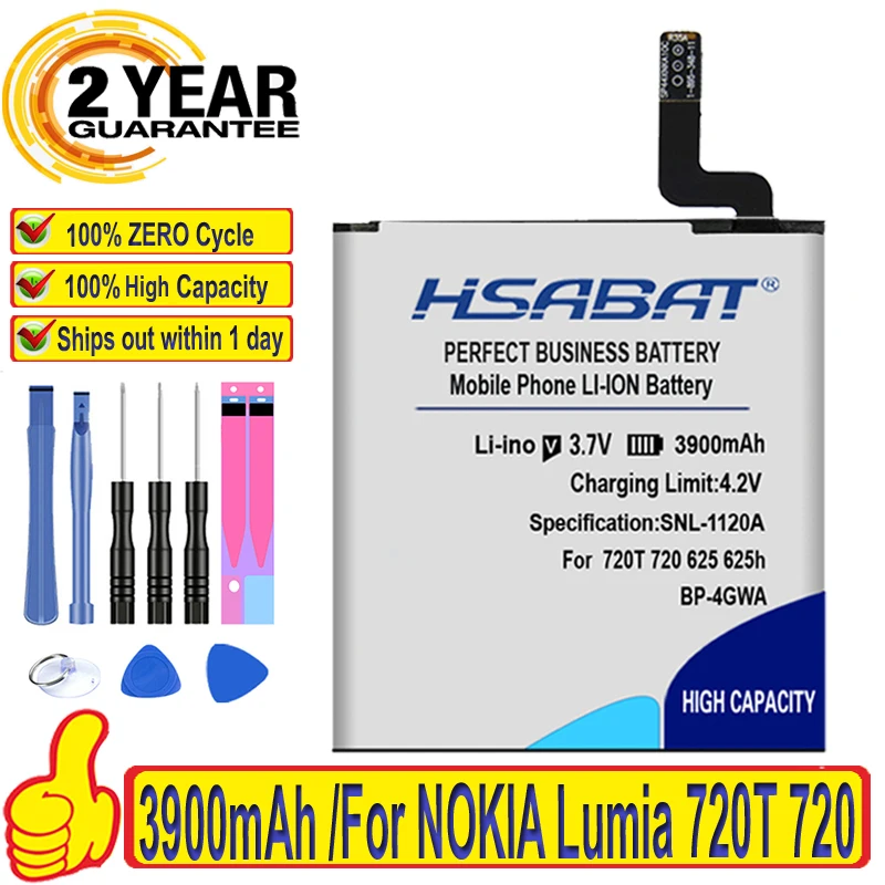 3900 мАч BP 4GWA батарея для NOKIA Lumia 720T 720 625 625h|battery for nokia|battery forbattery nokia |