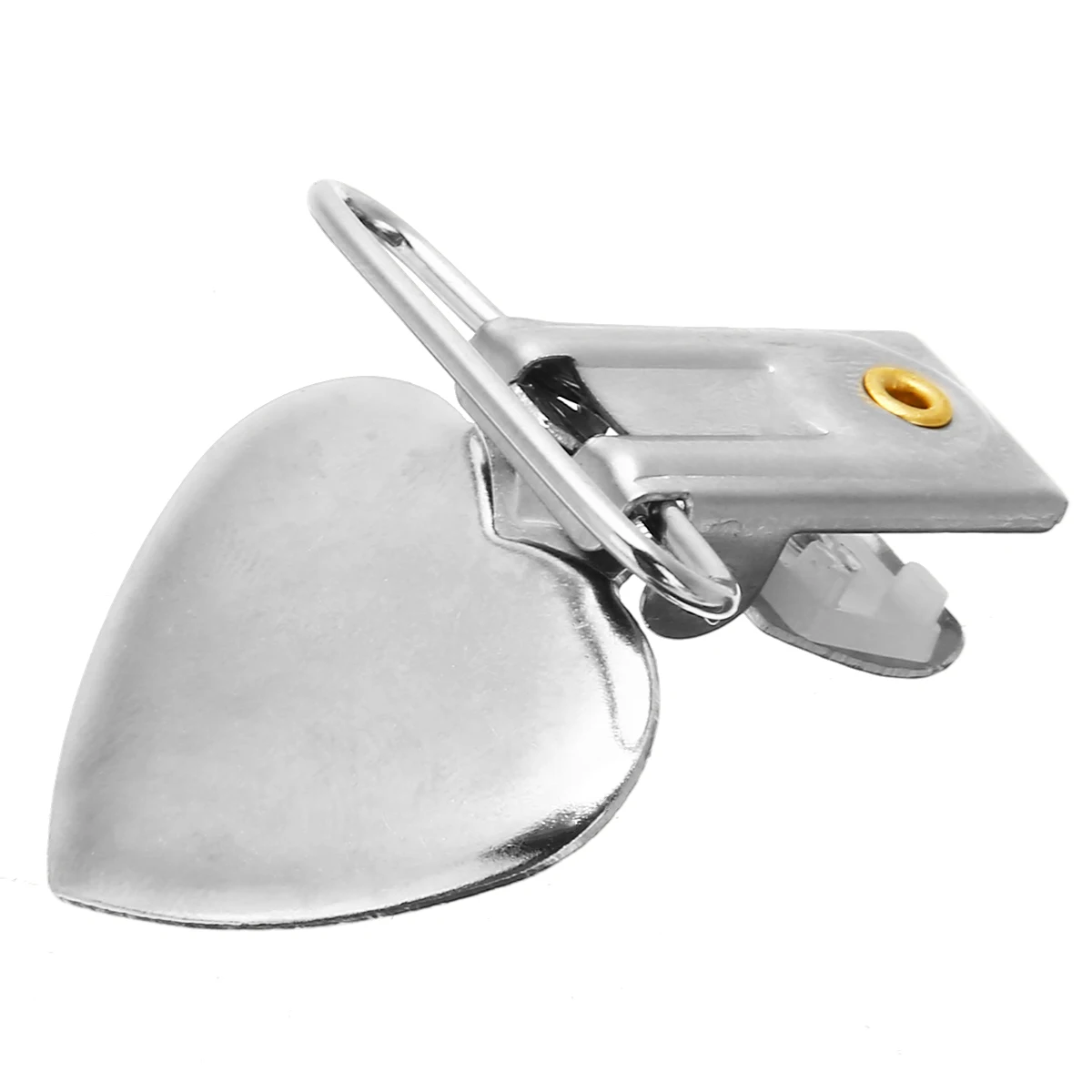 

10Pcs Cute Pacifier Clips Metal Peach Heart Braces Suspender Clips Dummy Strap Brace Clasps For Clothing Sewing Tool