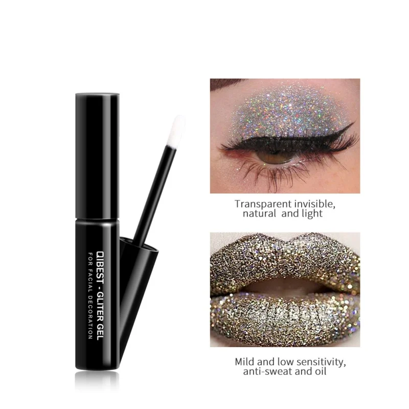 Блестящая пудра специальный клей основа для макияжа стойкий блеск губ