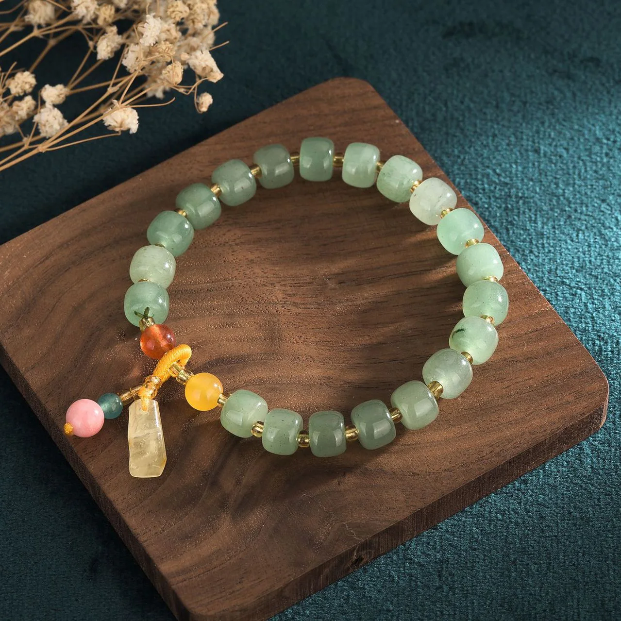 

2021 Creative Bracelets Hand-Woven Colorful Natural Lapis Lazuli Bracelet Women Girl Jewelry