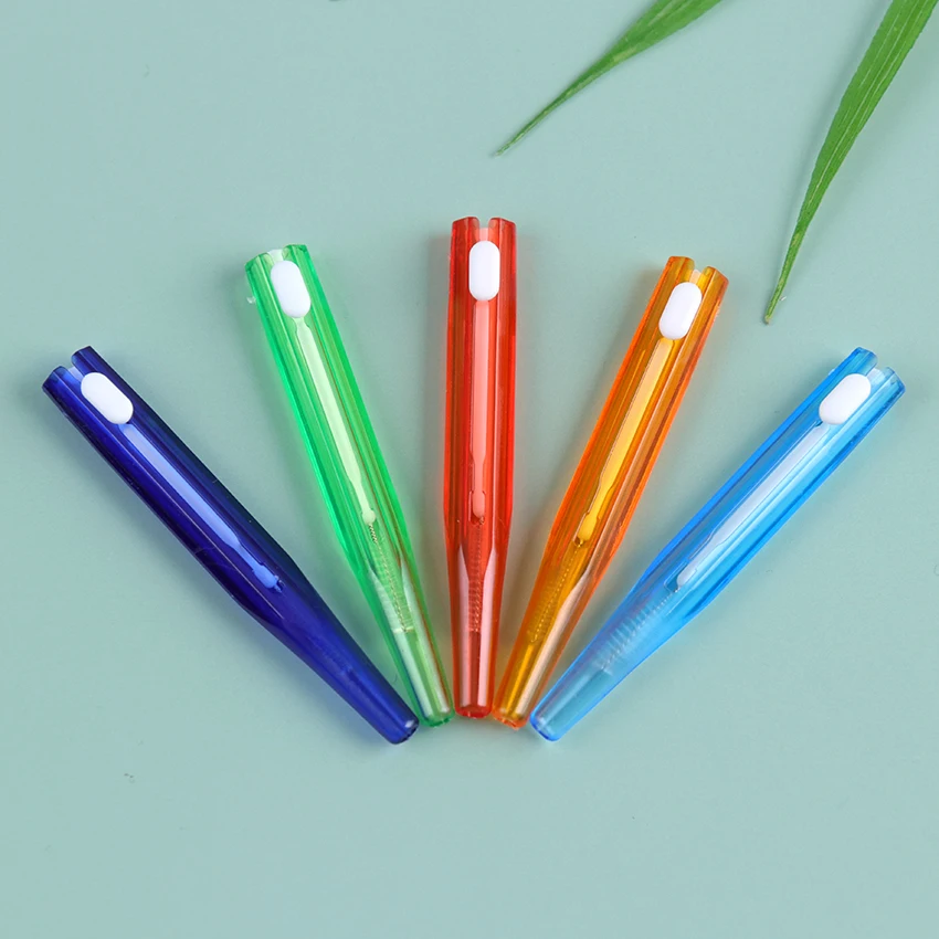 Гигиена полости рта двухтактная межзубная щетка для взрослых 10 шт. зубная нить