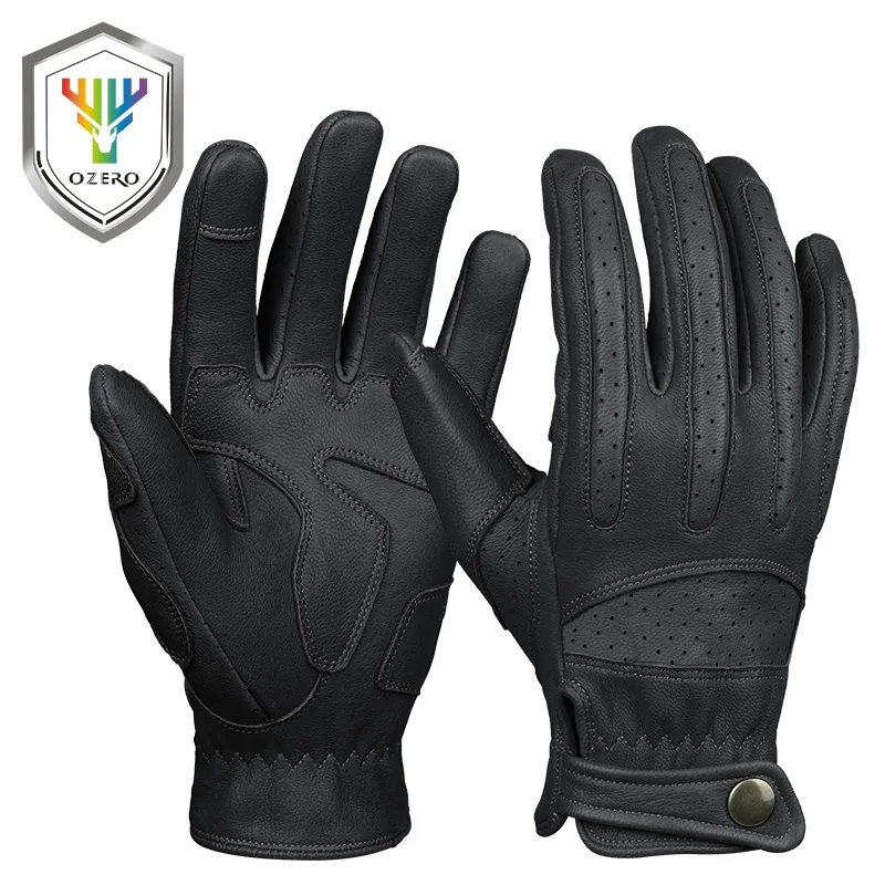 Перчатки OZERO велосипедные износостойкие с пальцами для езды на мотоцикле и
