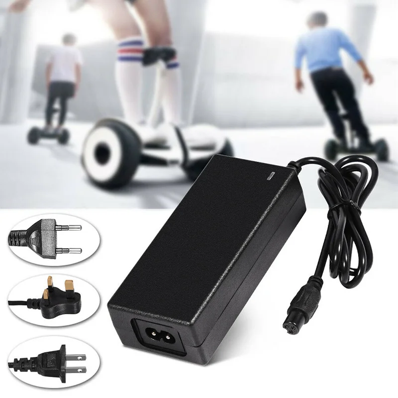 

For Balancing Scooter Charger+Plug Cable Battery ABS 42V 2A AC/DC Power Adapter