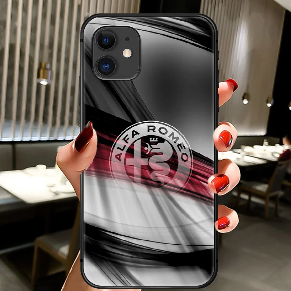 

Car logo Alfa Romeo Giulietta Phone Case Cover Hull For IPhone 5 5s se 2 6 6s 7 8 12 Mini Plus X XS XR 11 PRO MAX black