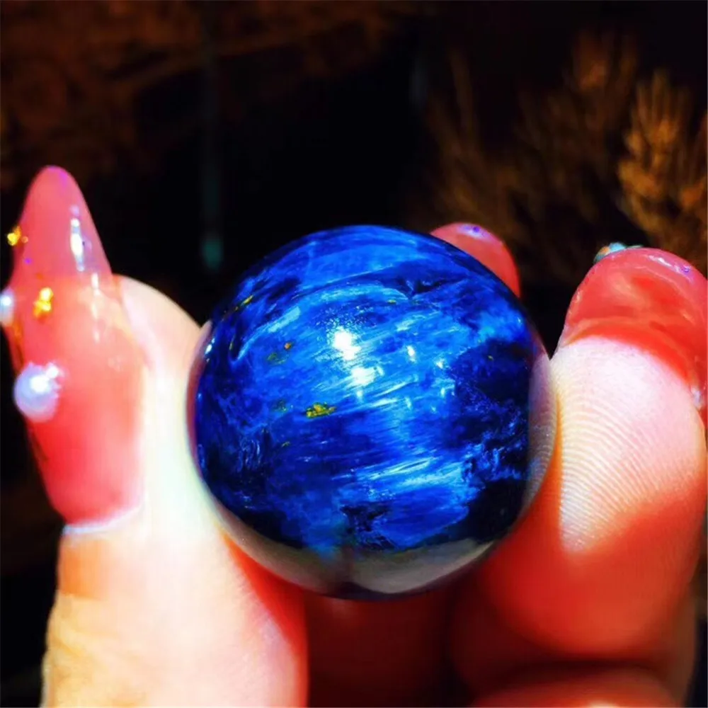 

20mm Natural Blue Pietersite Beads Stone Jewelry For Woman Man Healing Rare Luck Crystal Round Beads Namibia Energy Stone AAAAA