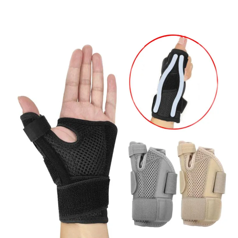 1Pcs Thumb Brace with Wrist Support Adjustable Thumb Support Wraps for Tendonitis Arthritis Pain Relief Sport Gym Hand Protector