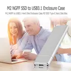 1 шт. новейший USB 3,1 к M.2 NGFF SSD мобильный жесткий диск коробка адаптер карта Внешний корпус чехол для M2 SATA SSD 2230224222602280