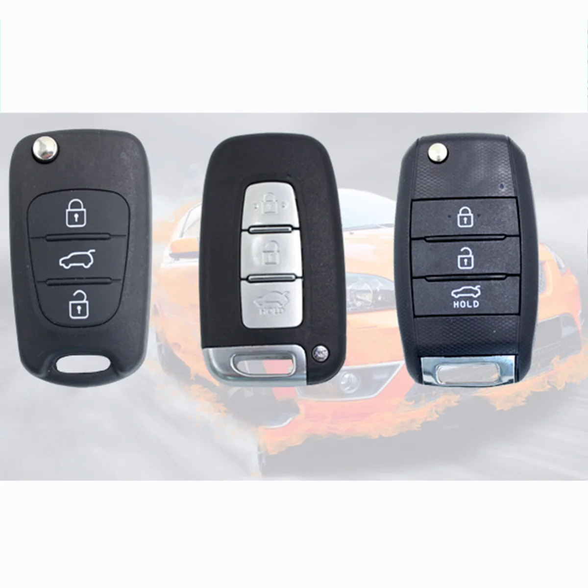 Силиконовый чехол для автомобильных ключей Kia RIO K2 K5 Sportage Sorento Solaris Verna складной