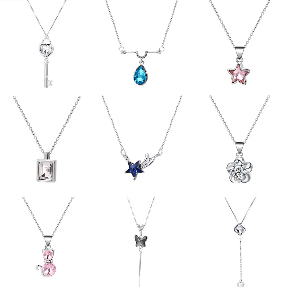 

Индивидуальное нишевое дизайнерское ожерелье с подвеской, Корейская сетка, красная креативная кисточка из циркония, аксессуары для цепочк...