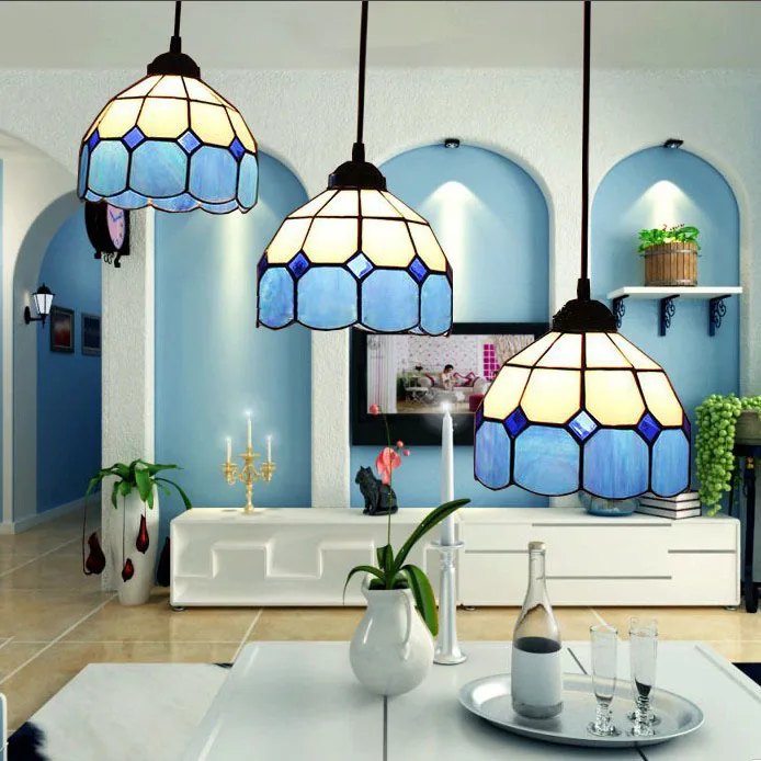 Европейский Средиземноморский минималистичный тройной подвесной светильник