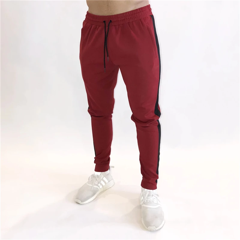 

New Jogging Pants Men Sport Sweatpants Running Pants GYM Pants Men Joggers Cotton Trackpants Slim Fit Pants Bodybuilding Trouser