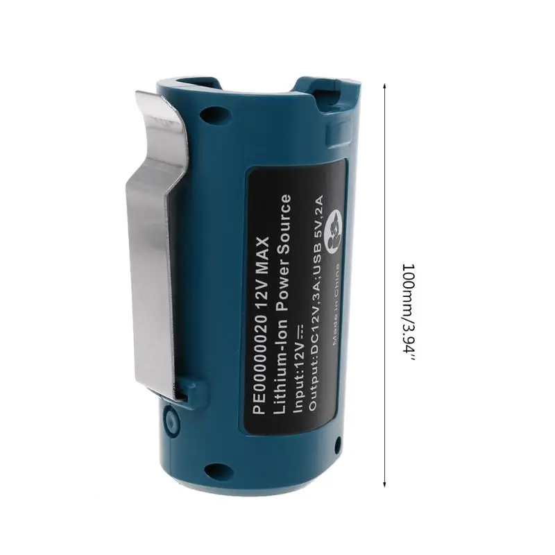 

12V USB Charger Adapter Replacement For PE00000020 Heated Jacket Li-ion Battery Power Source Parts