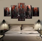 5 шт. абстрактная живопись маслом зомби смотреть фильм с изображениями из сериала Ходячие мертвецы Плакат Картина на холсте Wall Art Для Декор в гостиную