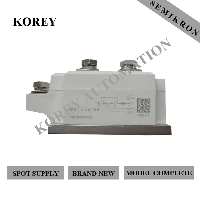 

Ready Stock Brand New 100% SEMIKRON Power Thyristor Module SKKT250/08E SKKT250/12E SKKT250/14E SKKT250/16E SKKT250/18E