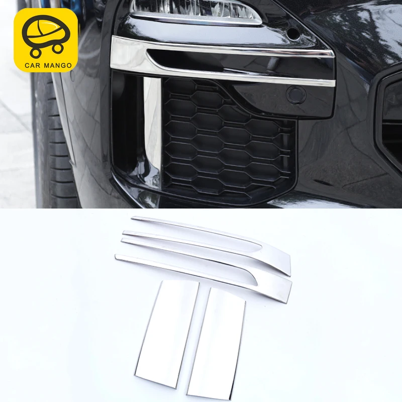 

CarManGo для BMW X5 G05 2019-2022 Стайлинг автомобиля нержавеющая сталь Передняя противотуманная фара крышка отделка рамка наклейка внешние аксессуары