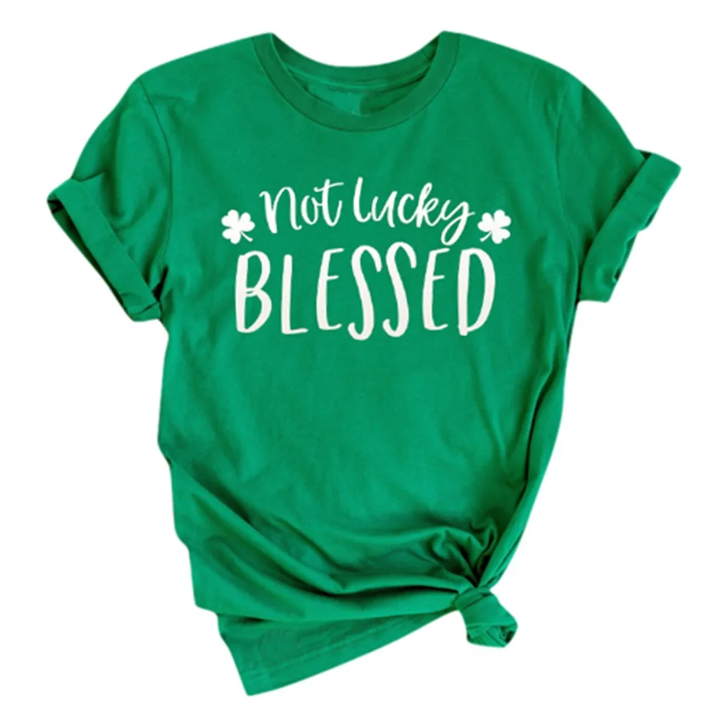 Женская футболка летняя женская Праздничная с изображением ирландского Св.