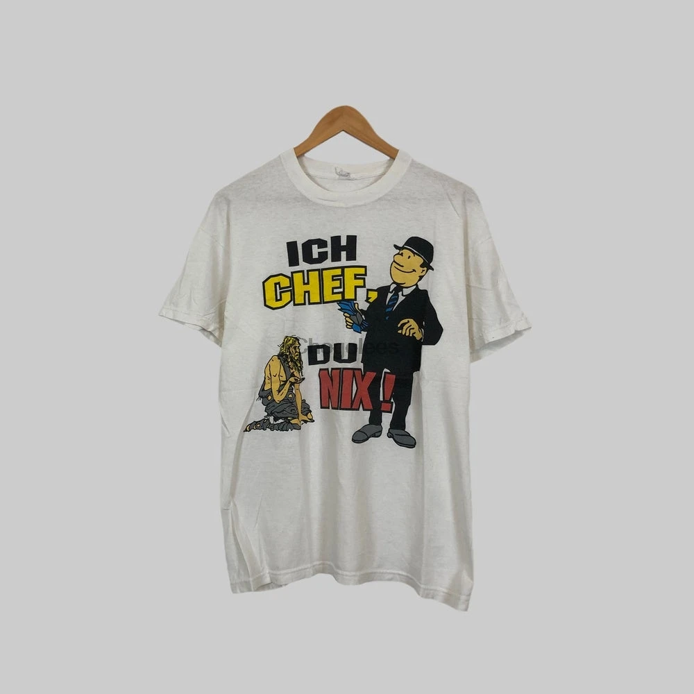 Размер L Vintage 90s Ich Chef du Nix! (Humor Германия) |