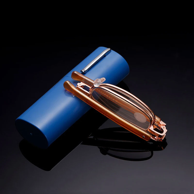 

Folding Ultra-small Pen Holder Resin Reading Glasses With Case Diopter +1.0 1.5 2.0 2.5 3.0 3.5 4.0 Hyperopia Eyeglasses