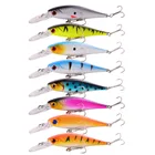 Жесткая приманка Jerkbait в виде гольяна, поддельная кренкбейт, рыболовная приманка, набор воблера для троллинга, щуки, окуня, искусственные приманки, комплект плавающих приманок