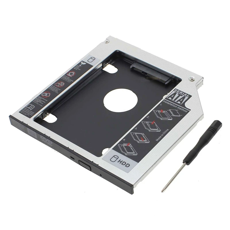 

12,7 мм SATA 2nd SSD HDD Caddy для HP ProBook 6560b 6565b 6570b, жесткий диск Caddy, бесплатная доставка