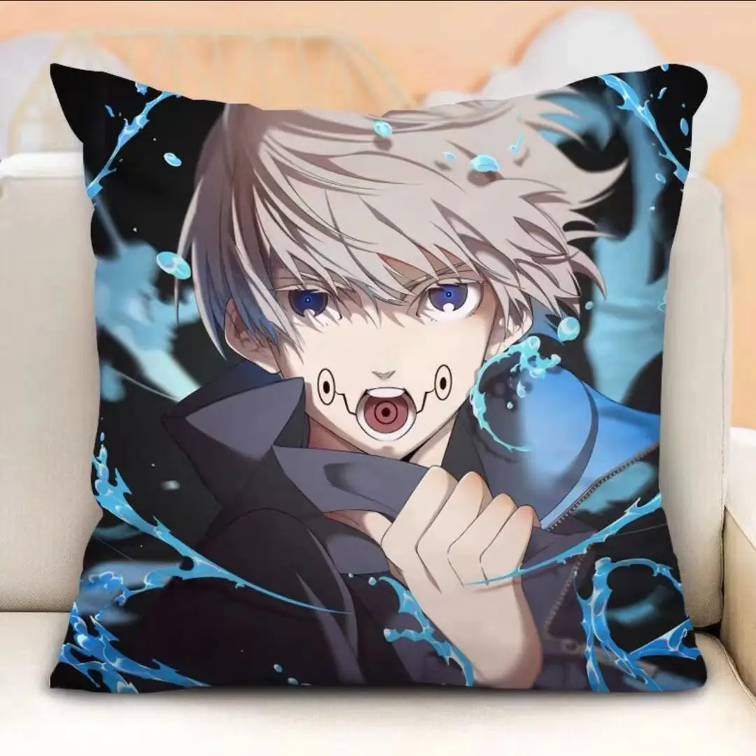 

45cm Anime Jujutsu Kaisen Gojo Satoru Cute Plush Pillow Doll Sofa Cushion