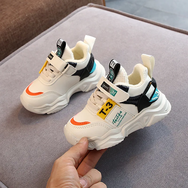 Детская обувь для девочек зимние теплые кроссовки с хлопком детские теннисные