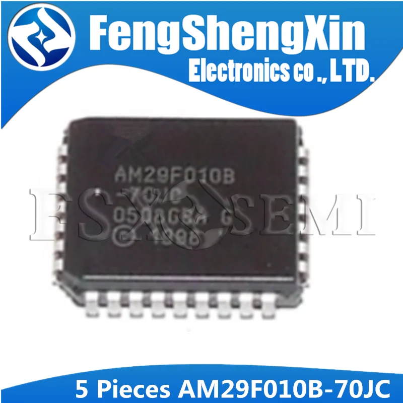 5 шт. флэш память для униформы AM29F010B AM29F010 29F010 PLCC32 1 megabit (128 K x 8 bit) CMOS 0 в|Интегральные