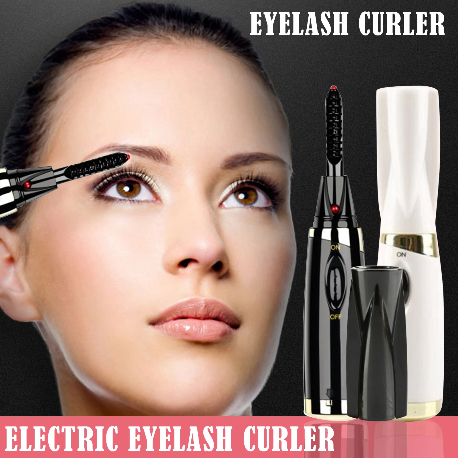 

Heated Lash Curler Electric Lash Curler Long Lasting Curl Fast Eyelash Shaping Curlers STTX889