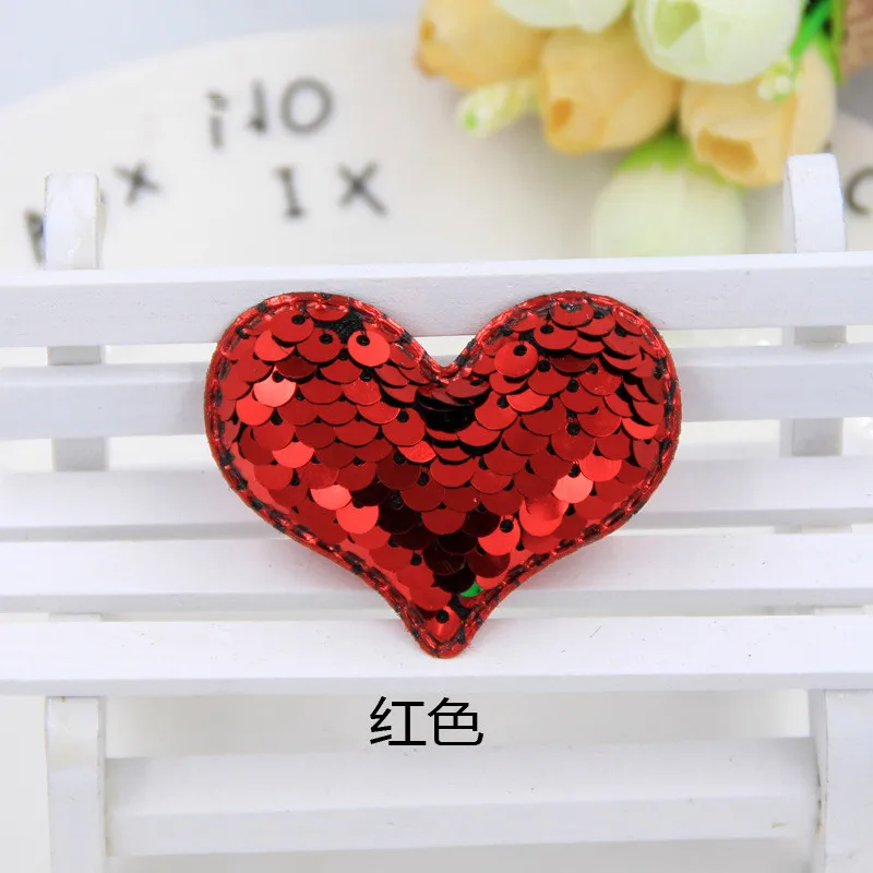 30 шт. блестящие звезды Любовь Сердце Персик сердце блестки аппликации для сделай