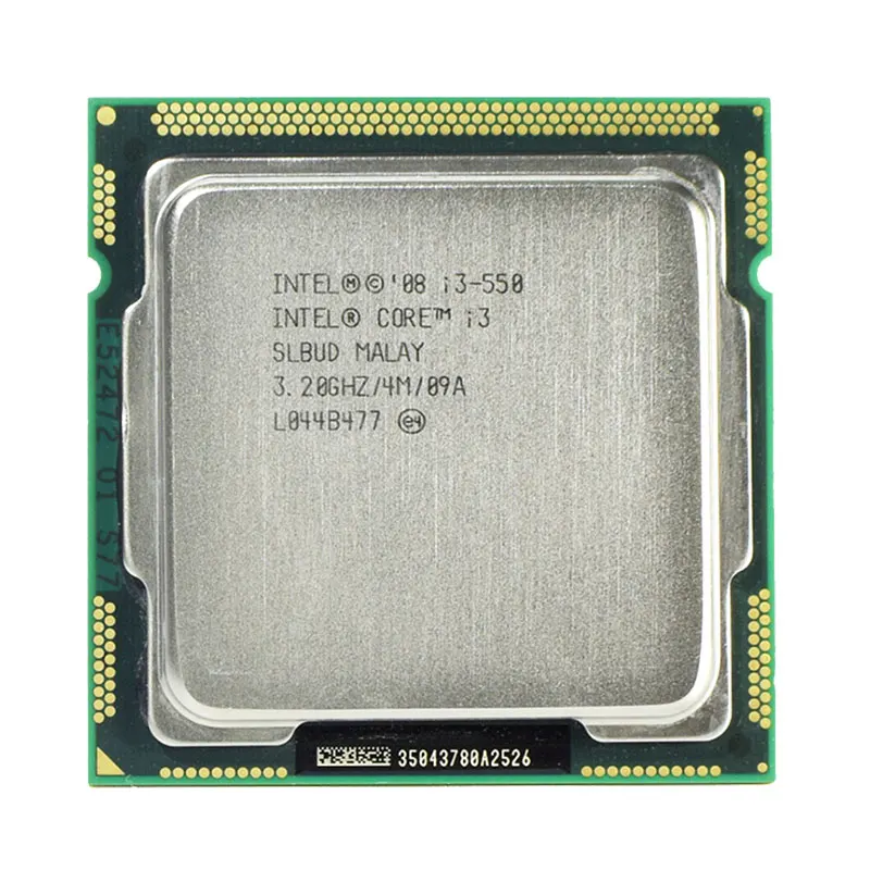 

Intel Core I3-550 CPU 3.2G 4M 2 Core 4 Thread LGA1156 Processor