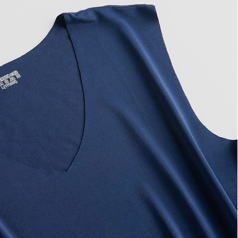 Майка мужская бесшовная для фитнеса майка без рукавов 3 шт./лот с V-образным