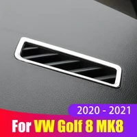 stainless dashboard air conditioning outlet frame decoration cover trim for volkswagen vw golf 8 mk8 accessories 2020 2021 2022