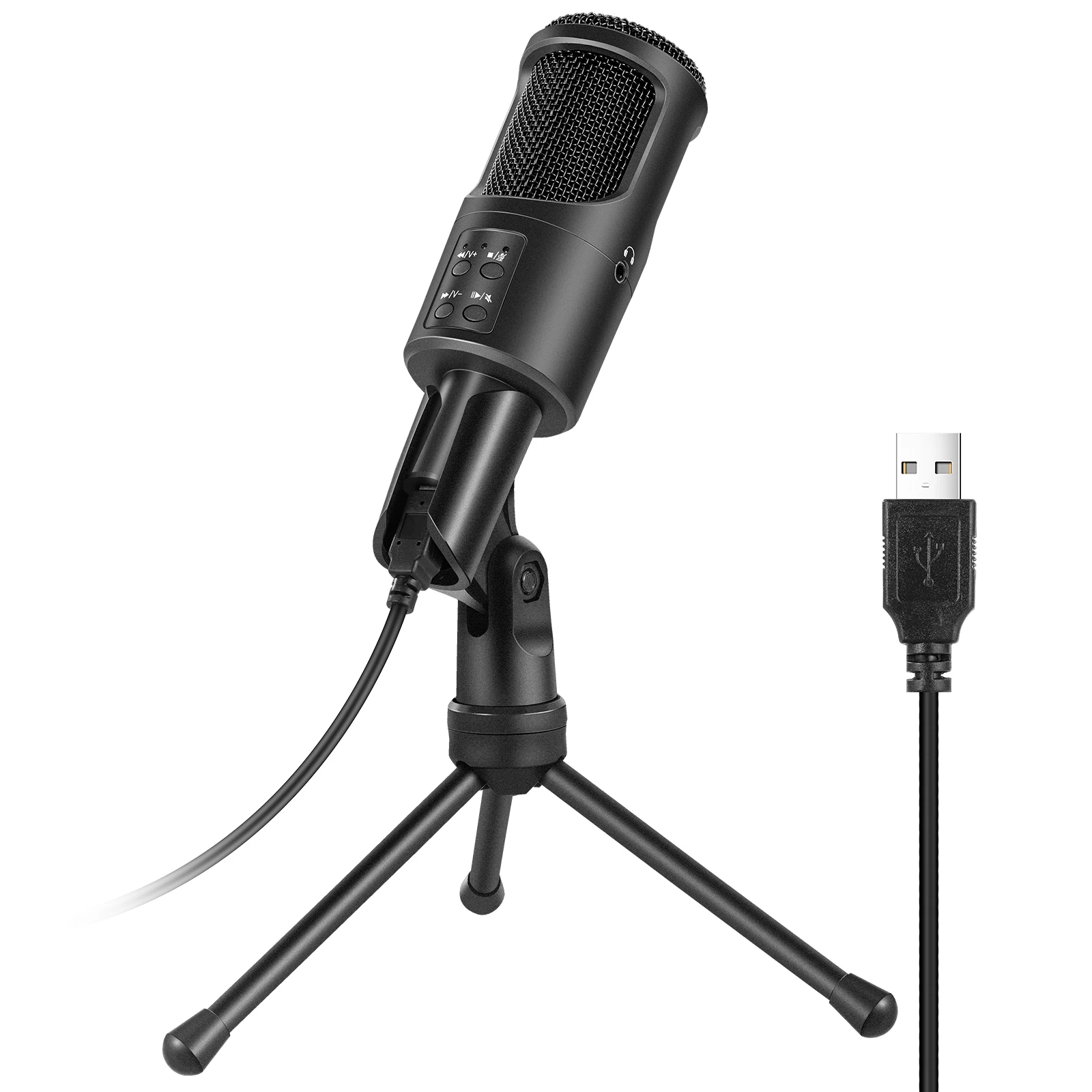 FooHee конденсаторный микрофон USB 2 0 Шум изоляции с подставкой для KTV чистая хост шоу