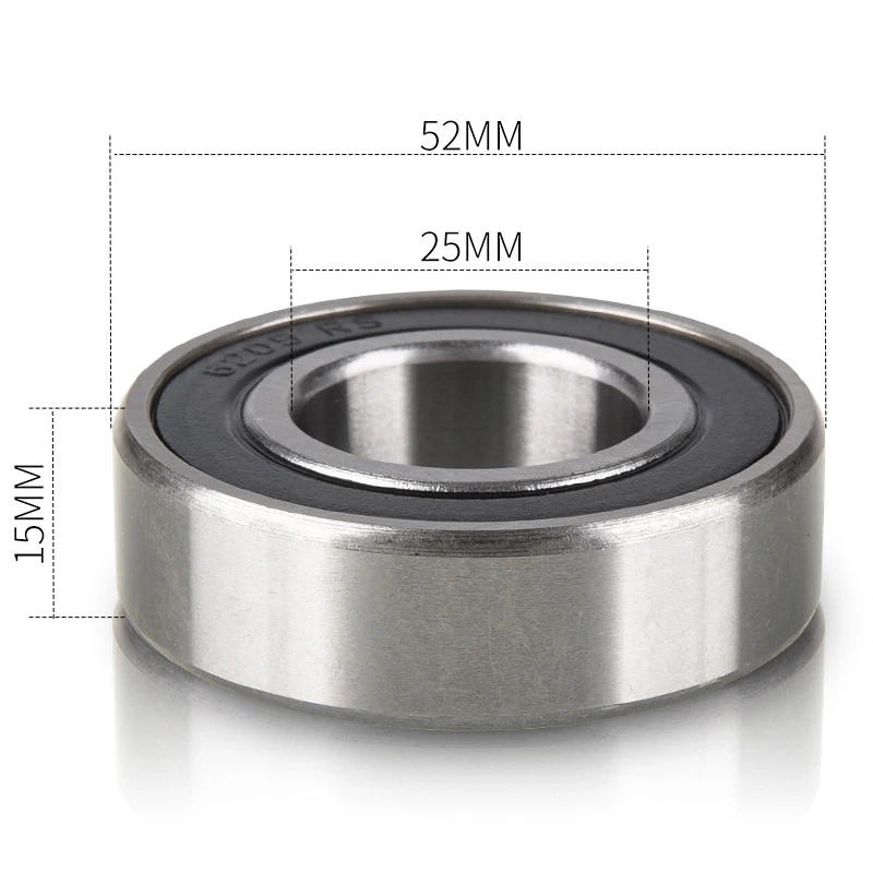 

10Pcs/Set 6205-2RS Ball Bearing Dual Sided Rubber Sealed Deep Groove