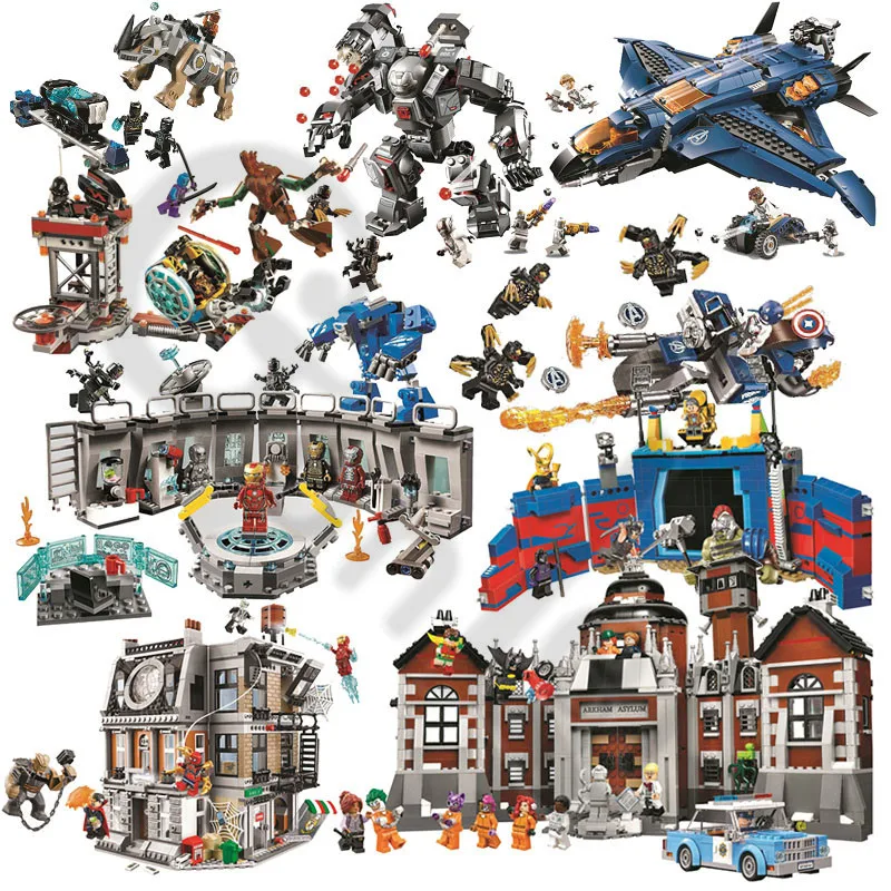 Новые Супергерои Marvel Avengers 4 подходят для MOC 76131 76124 76125 76126 фигурки для торжеств строительные блоки кирпичи игрушки подарки