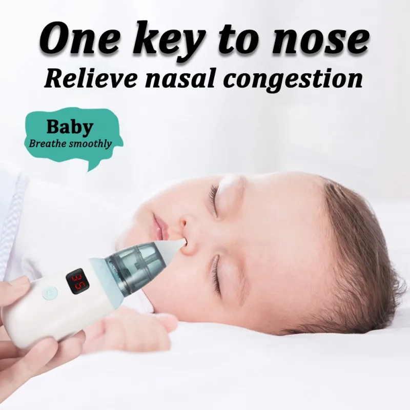 

Назальный аспиратор для новорожденных, Электрический Безопасный гигиенический очиститель для носа, уход за ребенком, наконечник для носа, ...
