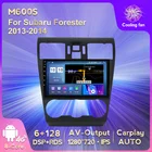 Автомагнитола на Android 11, 6 + 128 ГГц, мультимедийный видеоплеер для Subaru Forester 4 SJ 2012-2015, GPS-навигация, Авторадио Carplay + авто