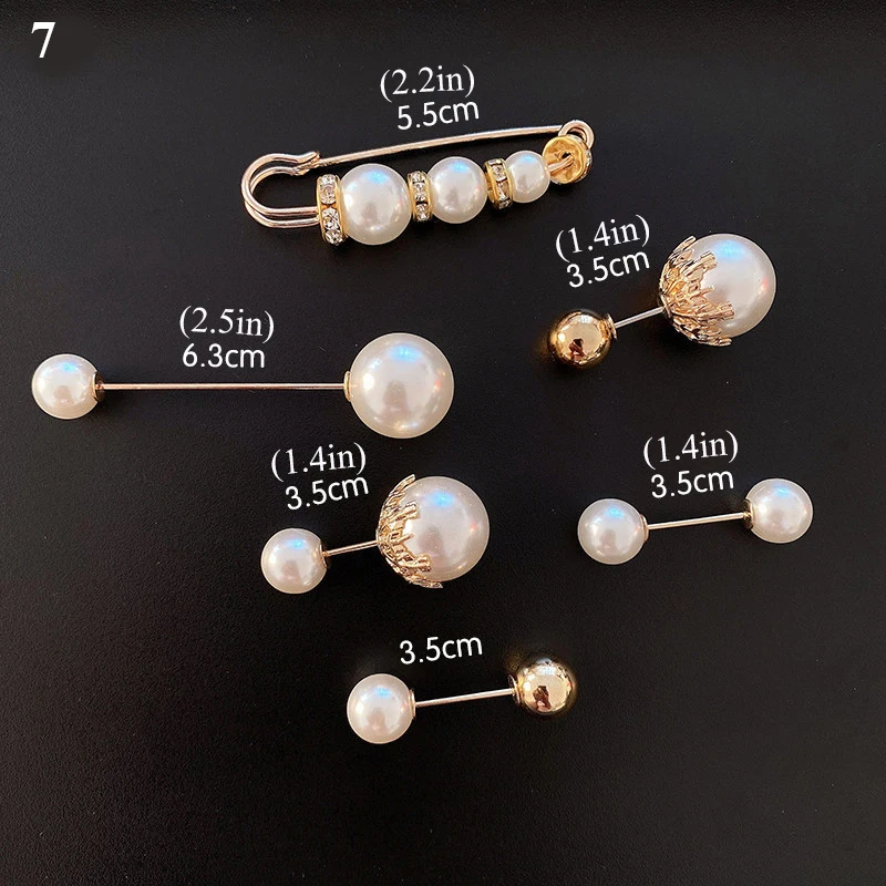 

Brooch Set Big Beads Fashion Clothing Brooches for Women Pearl Lapel Pin Sweater Dress Brooch Pins Badge Buckle Accessories