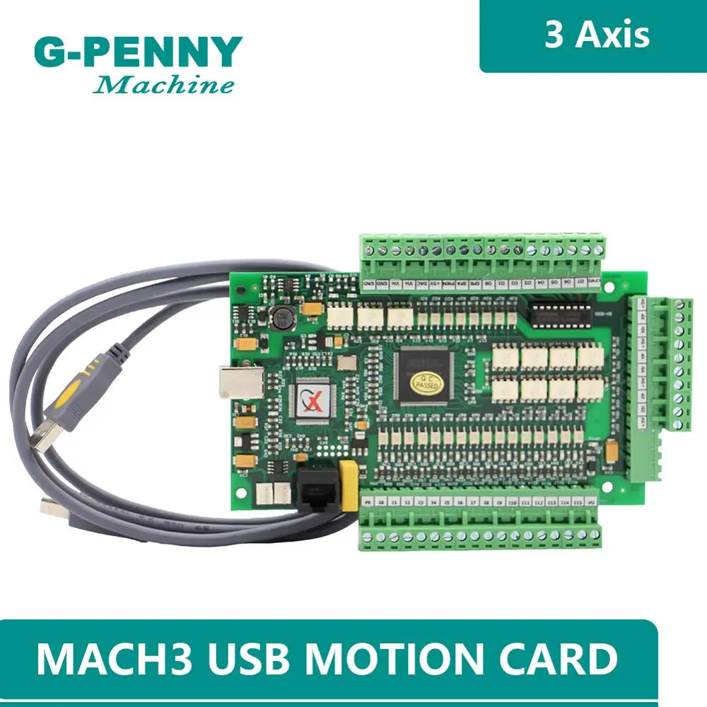 USB CNC MACH3 3 осевой 4 контроллер движения 1 МГц разделочная плата с ШИМ шпинделем Moto r