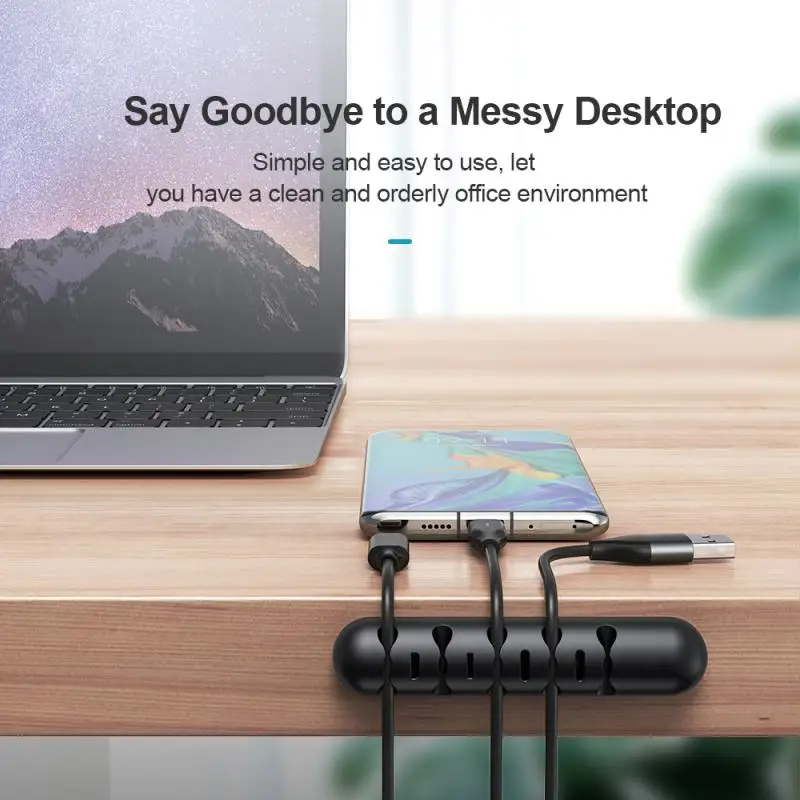 Умная намотка для кабеля гибкий силиконовый держатель управления шнуром зажимы