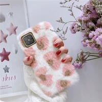 fluffy fur rabbit phone case for huawei nova 8 se 5t coque plush silicone cover huawei y5p y6p case honor 9x lite 10i 30i 30 s