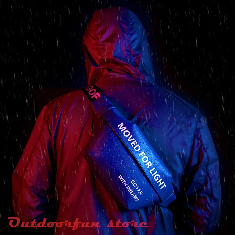 New Reflective Waterproof Small Waist Bag Running Trail Jogging Diagonal Chest pocket Couple Outdoor Travel Cycling Men Women