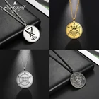 LIKGREAT Wicca колье с кулоном в стиле викингов Мужские Женские семьдесят два демона Подвеска из нержавеющей стали принц маркиз Соломон амулет