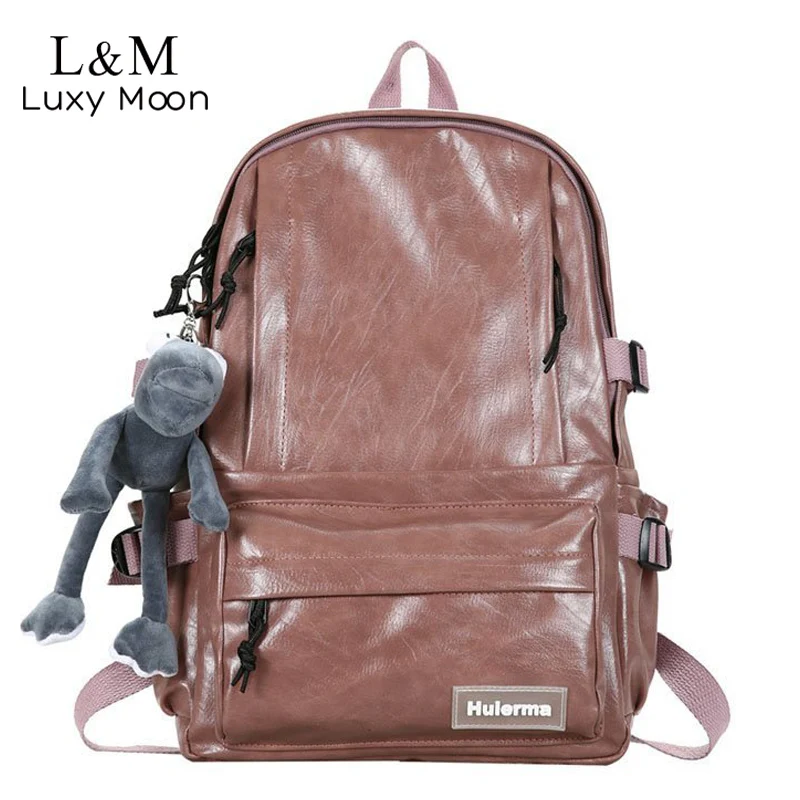 

Женский рюкзак из искусственной кожи, школьный ранец унисекс для девочек-подростков, модный студенческий портфель для колледжа, XA935H