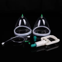 2 cups breast buttocks enhancement pump lifting vacuum suction cupping suction therapy device